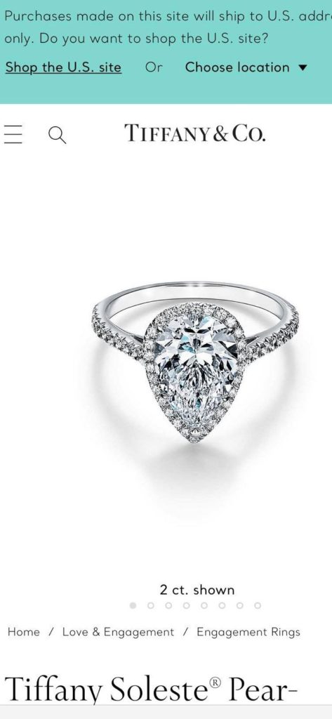 Várkonyi Andrea, gyűrű, Tiffany,