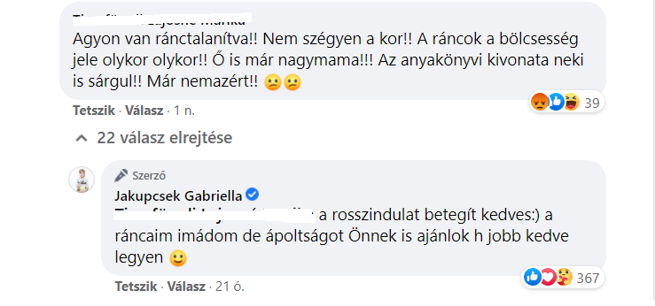 jakupcsek gabriella komment