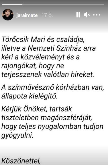 Járai Máté a nagymamájáról, Törőcsik Mariról
