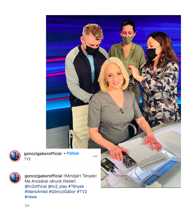 Marsi Anikóról február végén Gönczi Gábor osztott meg képet