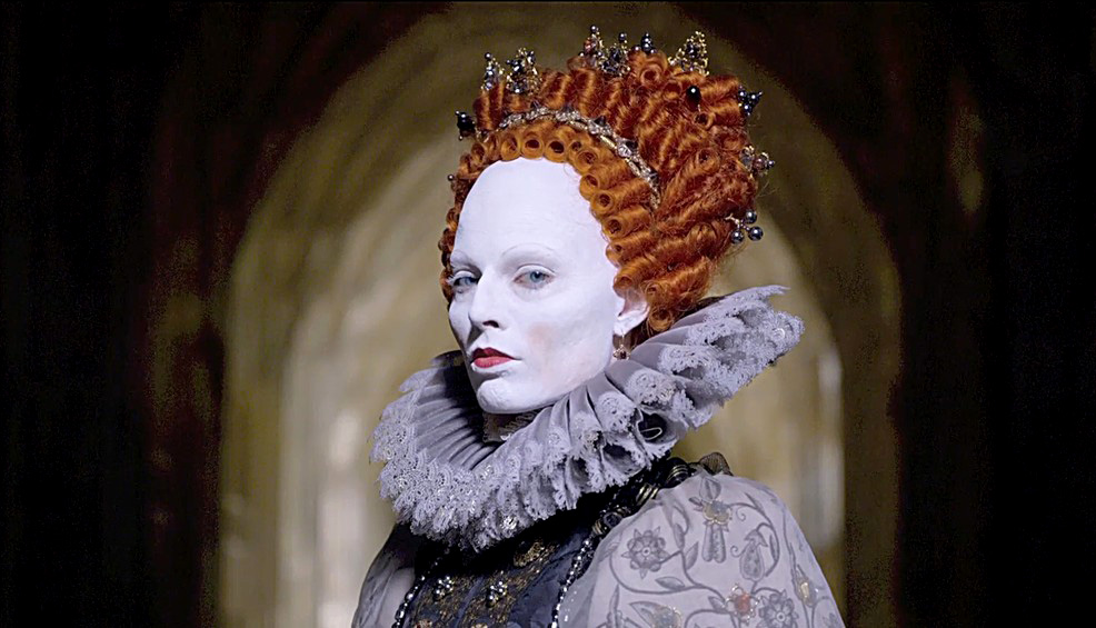 I. Erzsébet királynő ijesztő ólom-arca