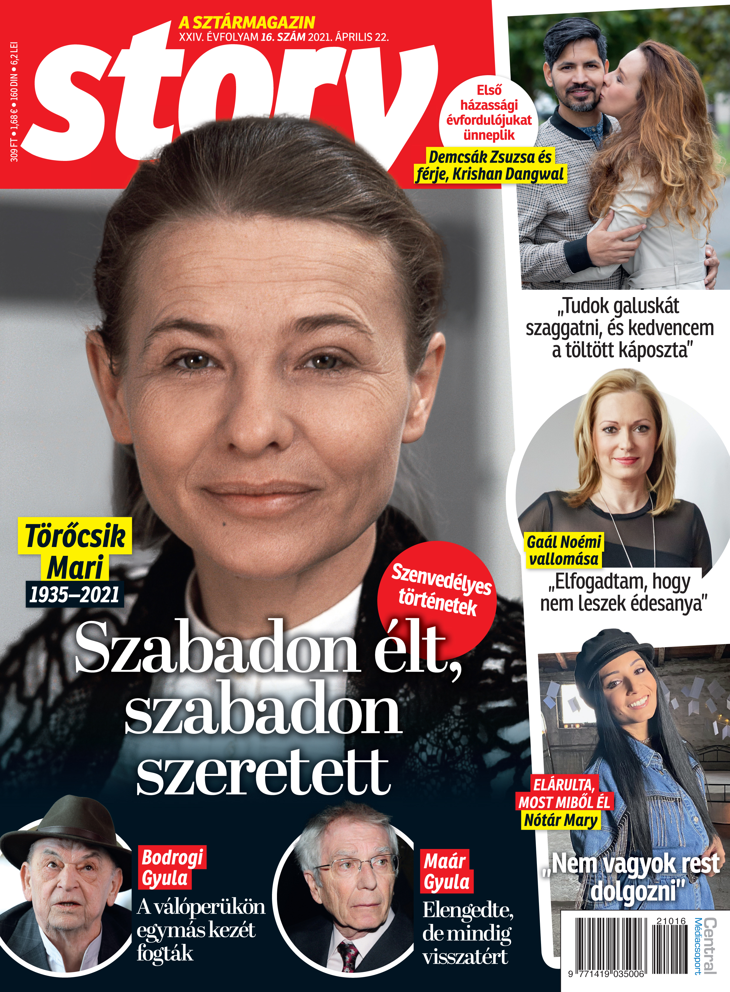 Gaál Noémi, Törőcsik Mari, Nótár Mary a Story legfrissebb számában