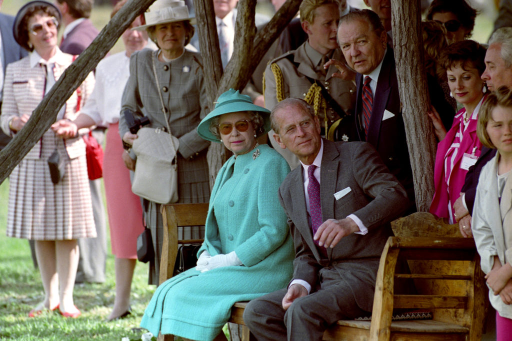 Fülöp herceg és II Erzsébet Bugacon