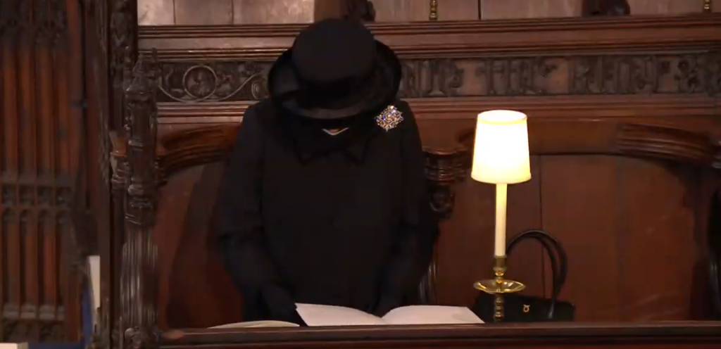 II. Erzsébet Fülöp herceg temetésén