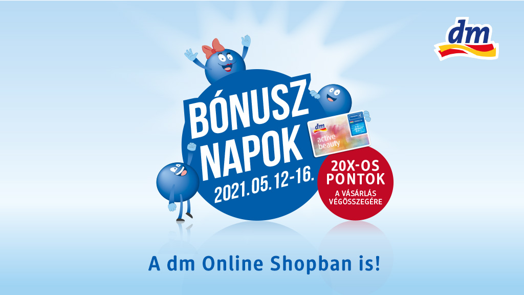 Ismét dm Bónusz napok 5 napon keresztül (x)