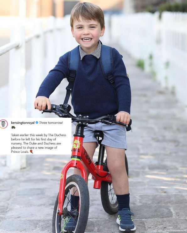 Lajos herceg biciklivel indult az első óvodai napjára