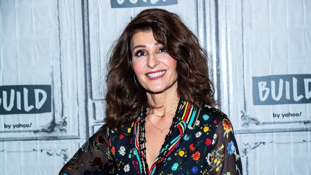 Nia Vardalos a Yahoo Build Studiosban 2020 januárjában.