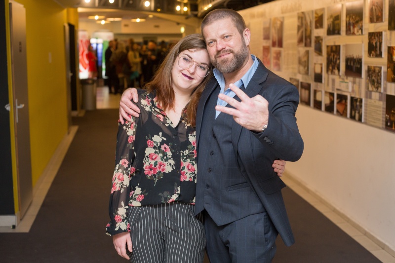 A Valami Amerika 3 című magyar film bemutatóján Szabó Győző és a lánya, Bori