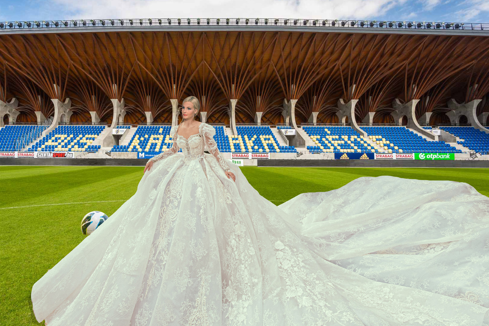 Futball menyasszony (Fotó: nlc illusztráció)