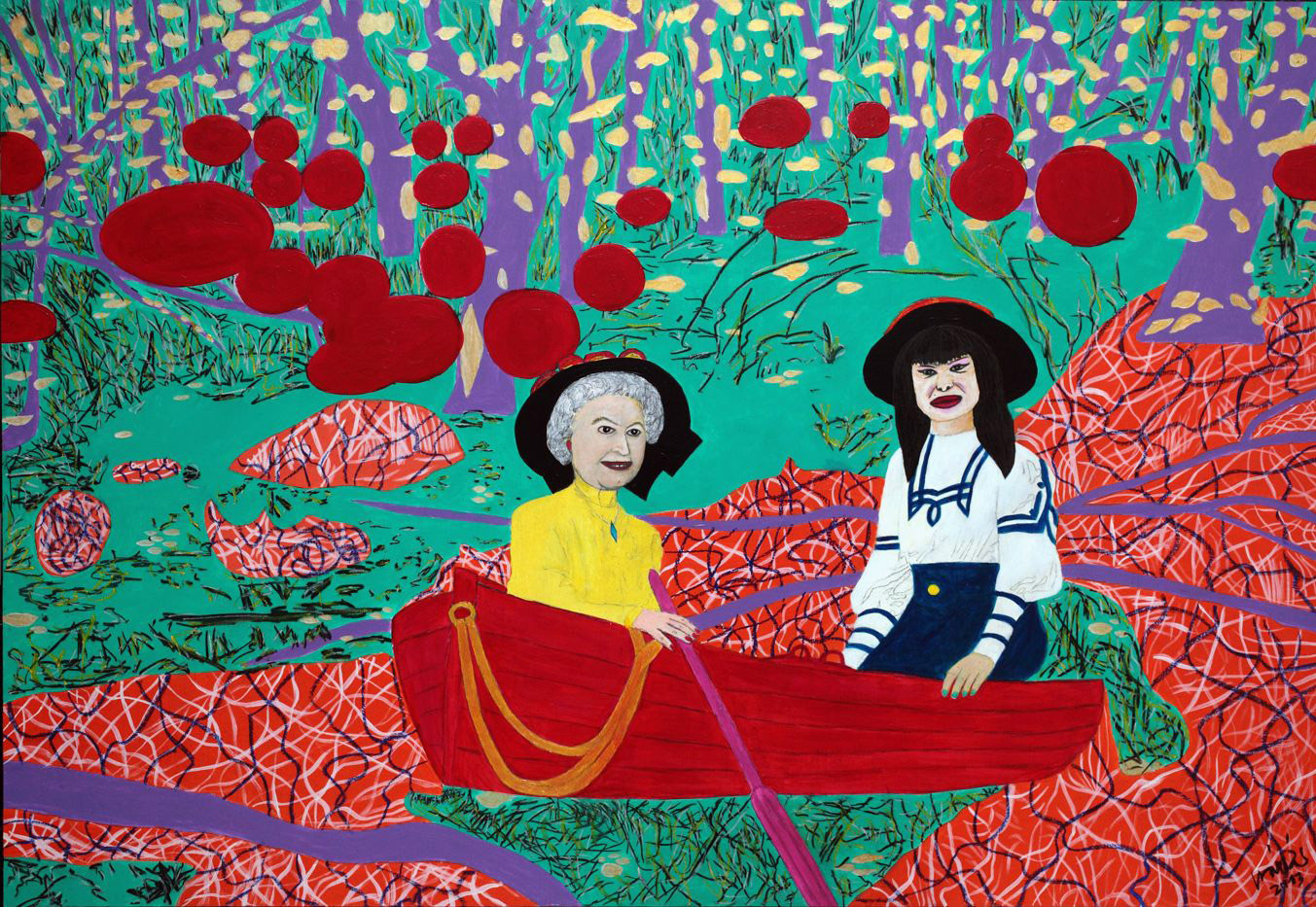 Celebek drMáriás festményein