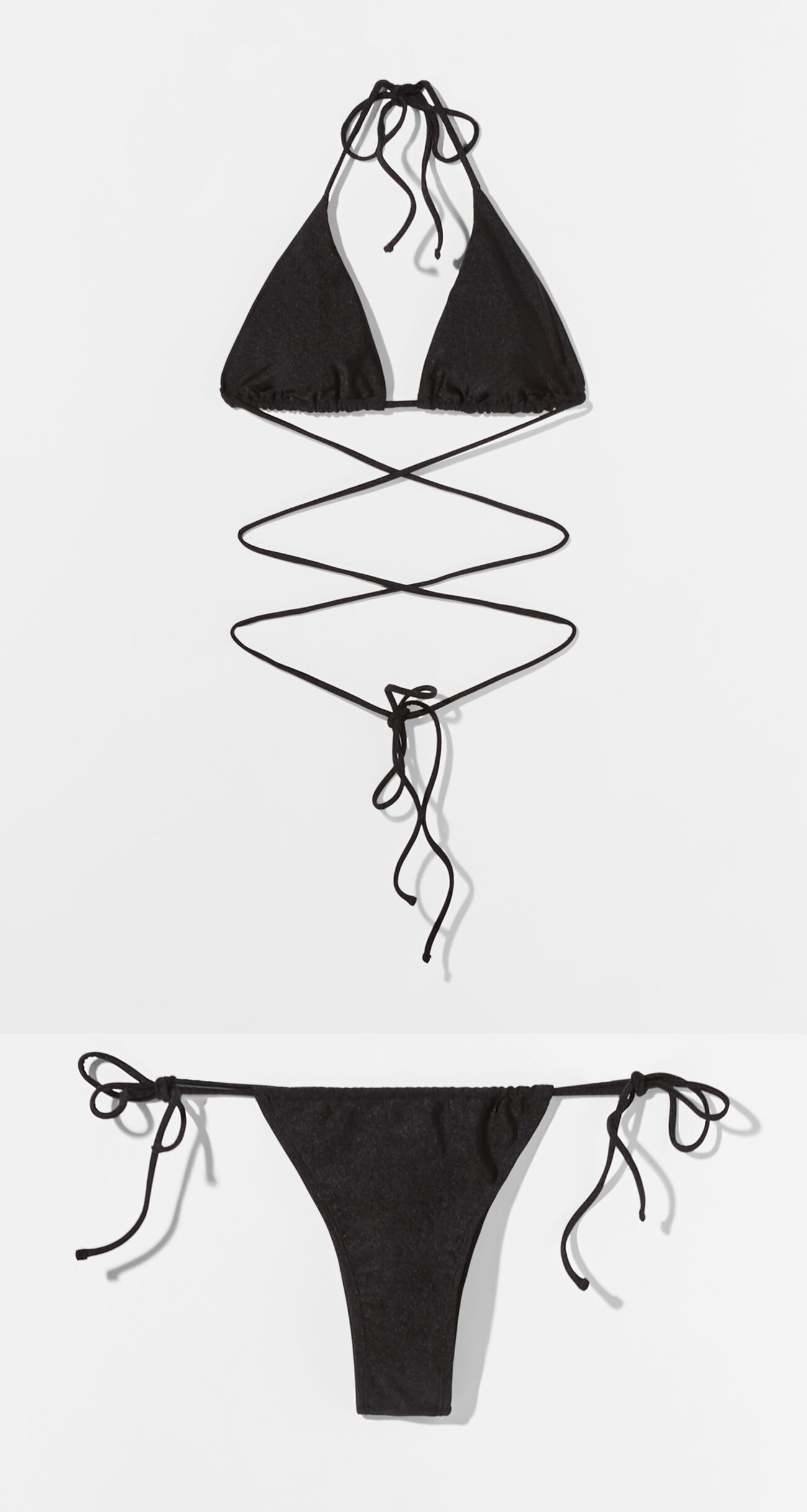 Bershka fekete bikini