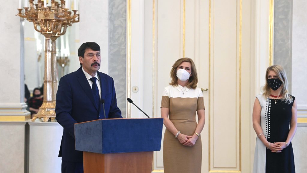 Áder János, Herczegh Anita és Ürge-Vorsatz Diána 