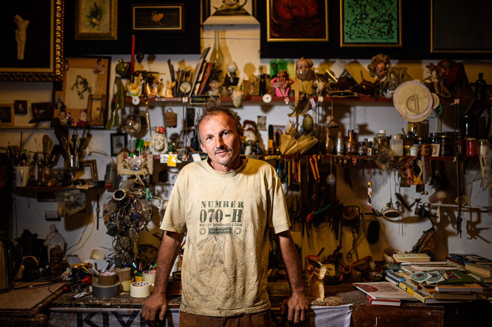 Szabó Csaba képzőművész, biokertész