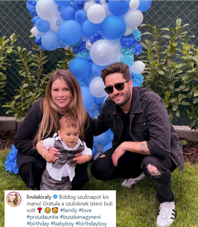 Király Linda boldogan osztotta meg a követőivel a családi pillanatot - büszke nagynéniként ünnepelte Kolent, Király Viktor kisfiát