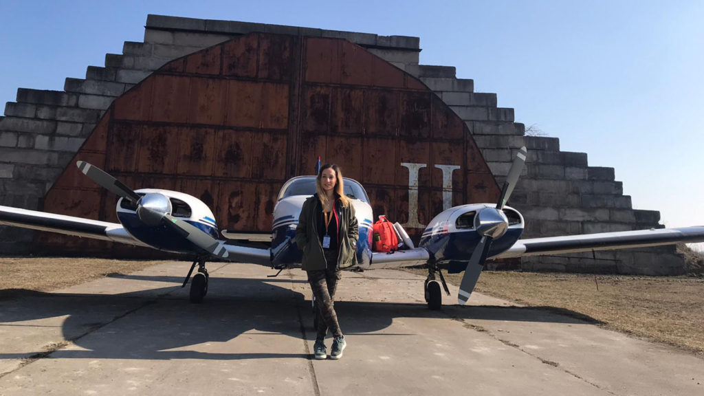 Zeynep a "kisgépes" PPL-vizsgát szerezte meg, de célja a "nagygépes" ATPL-vizsga megszerzése (Fotó: Zeynep Gökçe Öztürk)