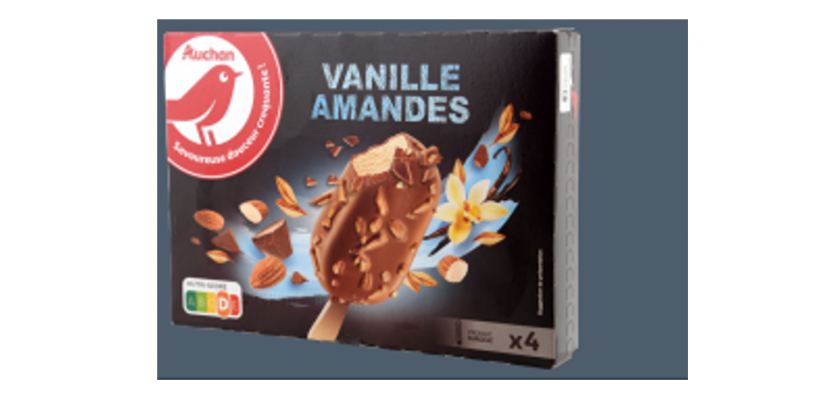 Auchan vaníliás jégkrém