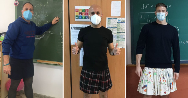 Spanyol tanárok szoknyában