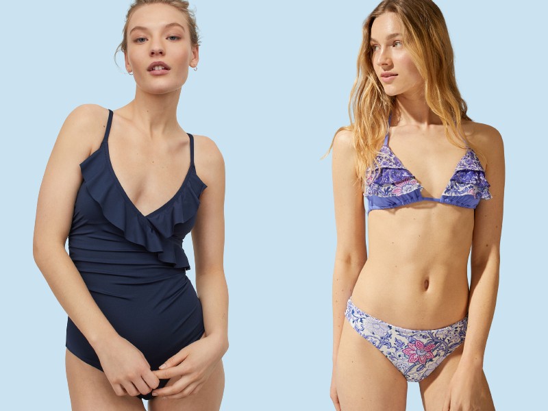 Fürdőruhák oszlop alkatúaknak