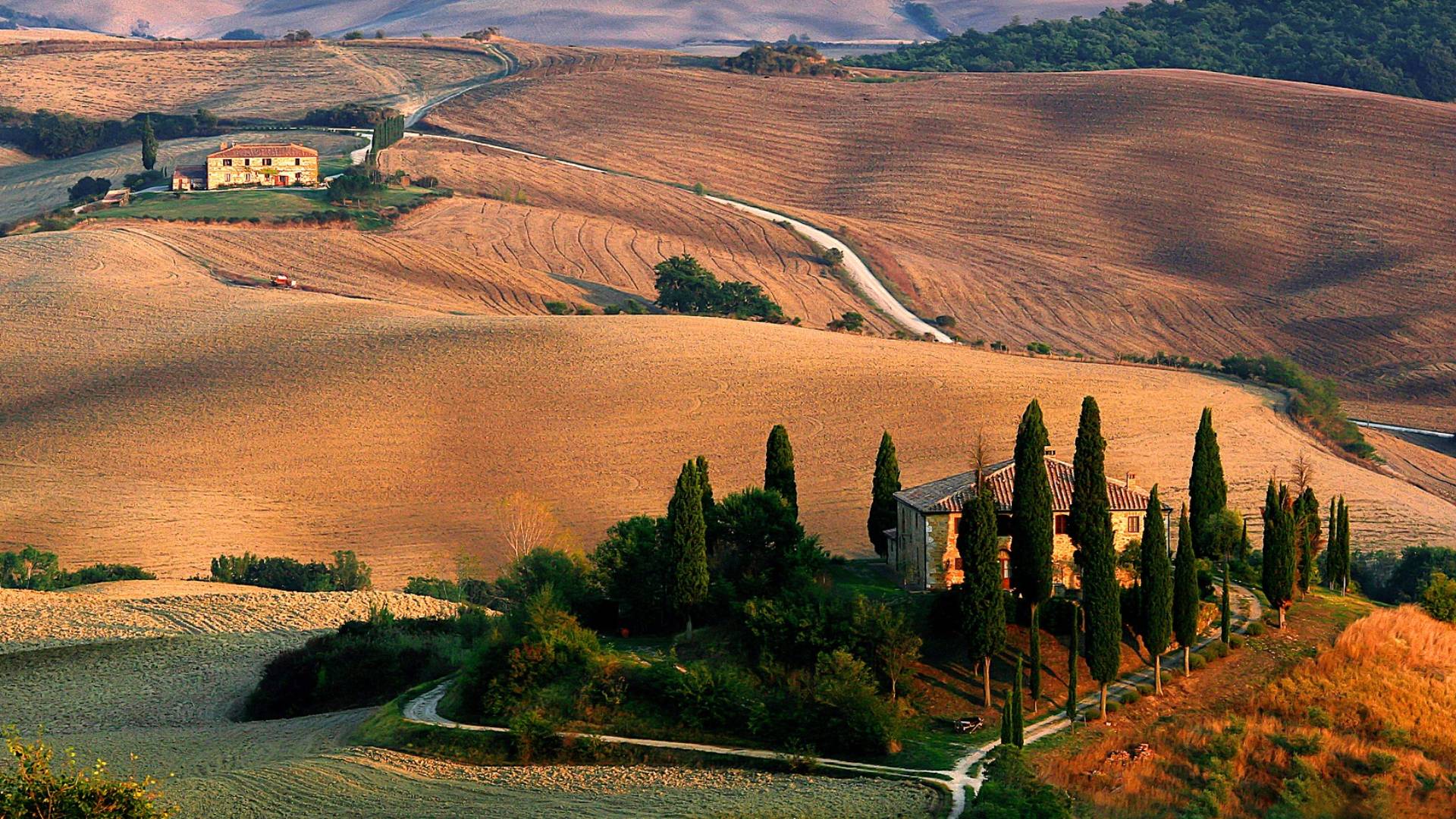 Toszkána dombok ház