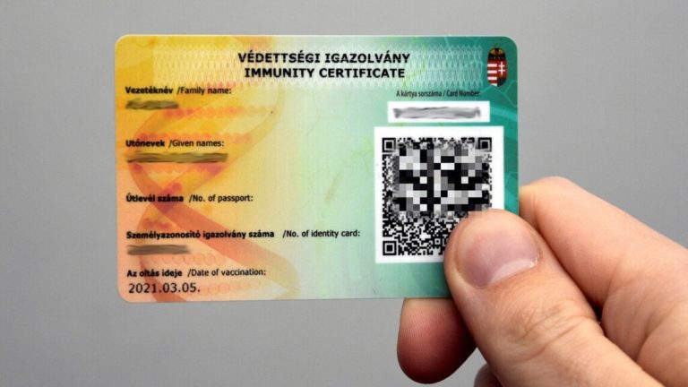 védettségi igazolvány