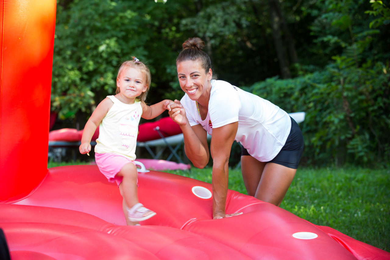 Csipes Tamara és kislánya