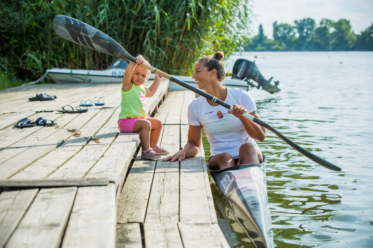 Csipes Tamara és kislánya