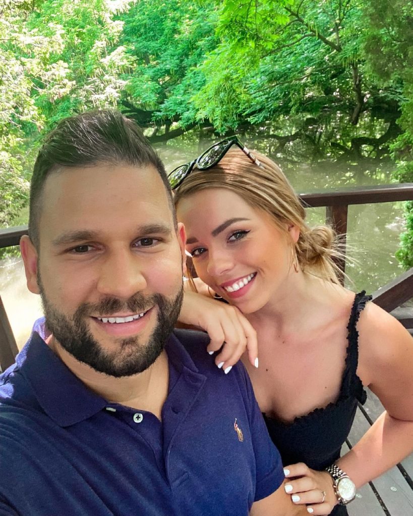 Rácz Jenő és Gyuricza Dóri az esküvő előtt