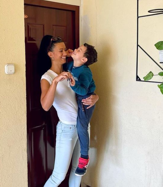 Széphalmi Juliska örül, hogy a fia hamar megszerette az új otthonát