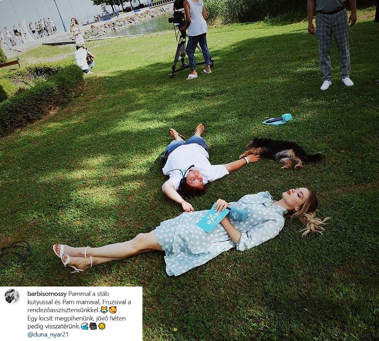 Somossy Barbi a forgatás után megpihent 