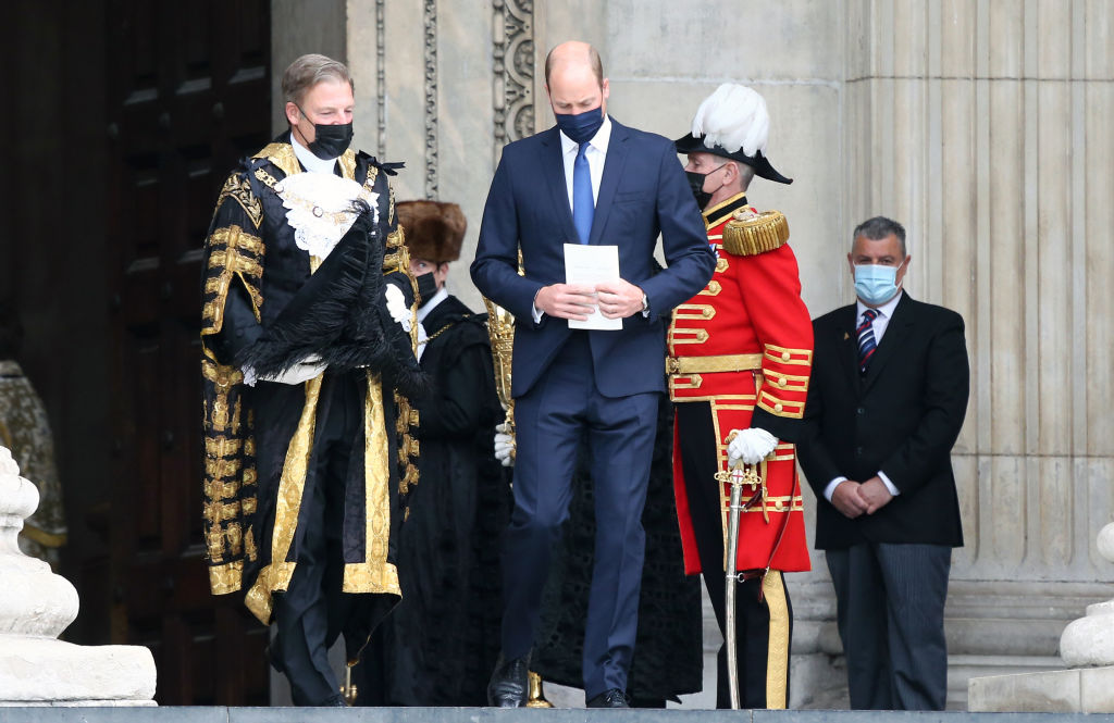A Szent Pál székesegyházban tartott évfordulóra Vilmos herceg egyedül érkezett