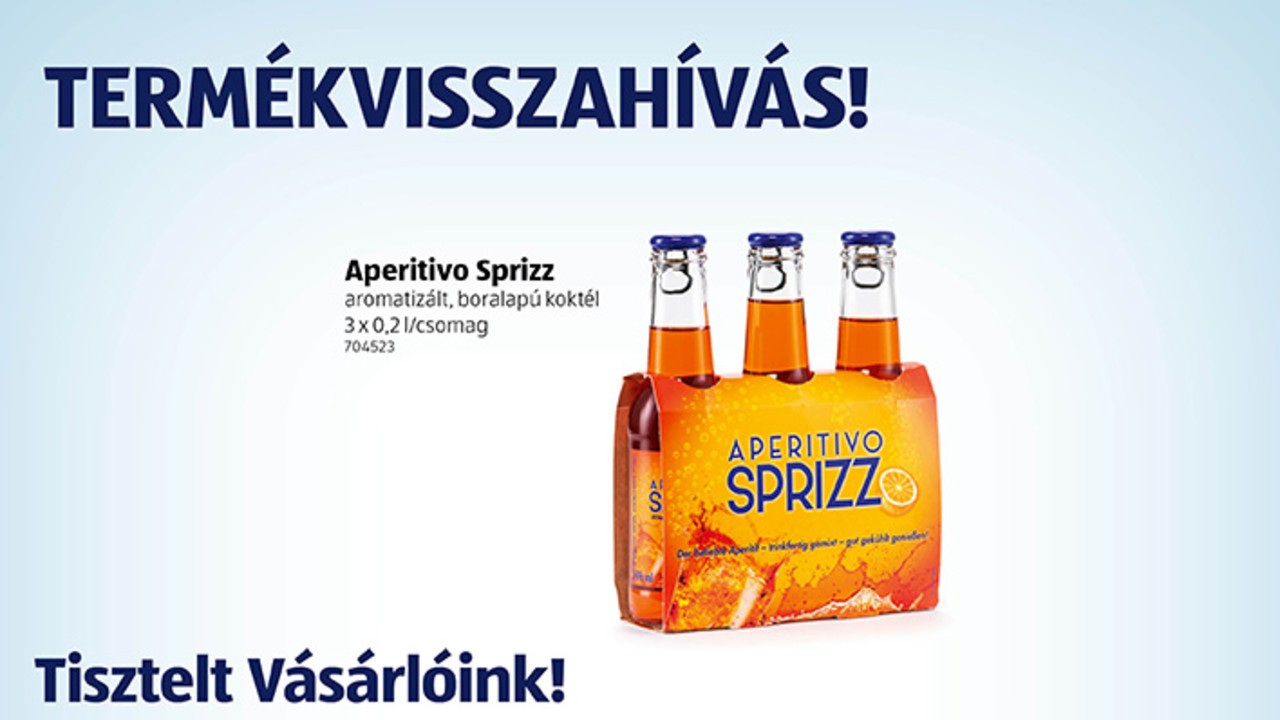 A termék, amit visszahívott az Aldi (fotó: Aldi)