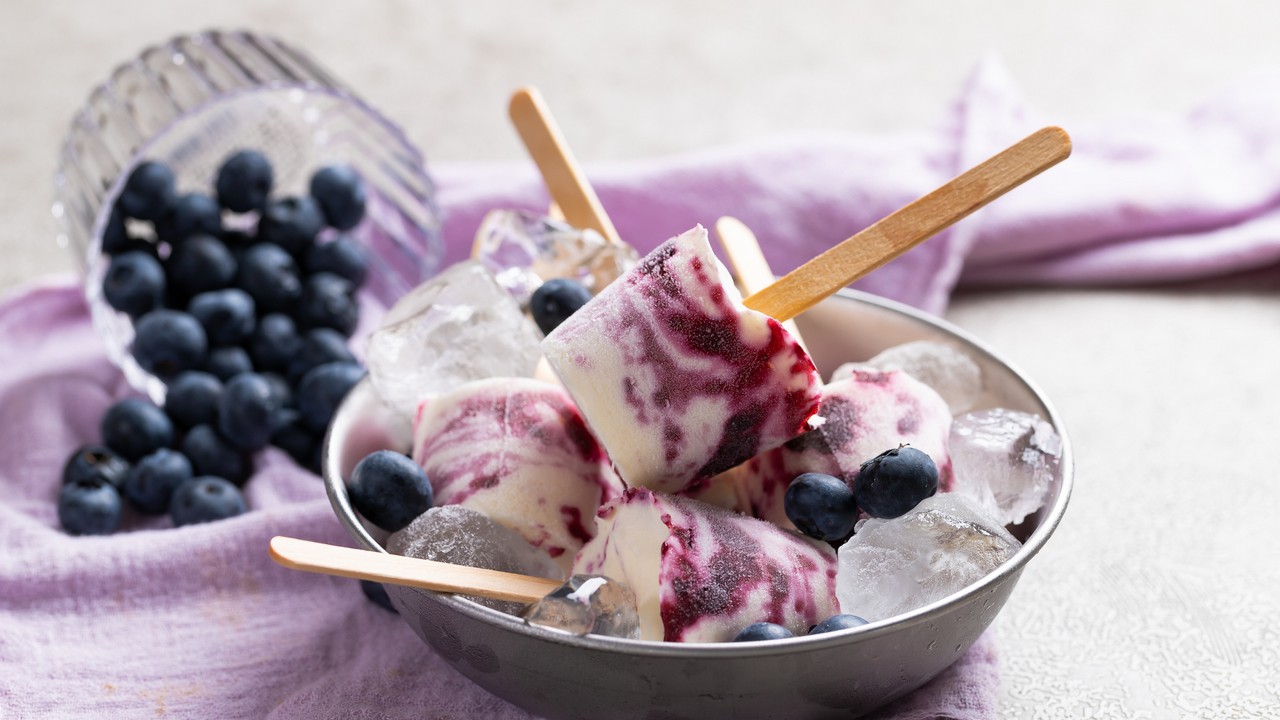 Áfonyás házi fagylalt