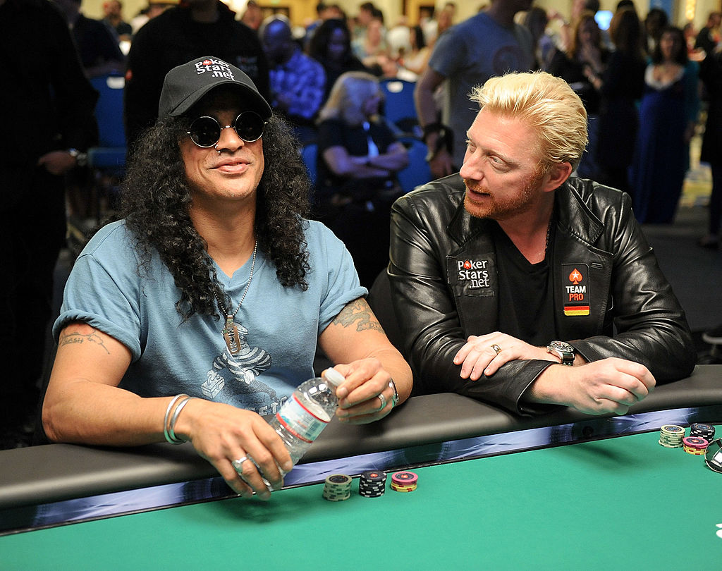 Slash és Boris Becker