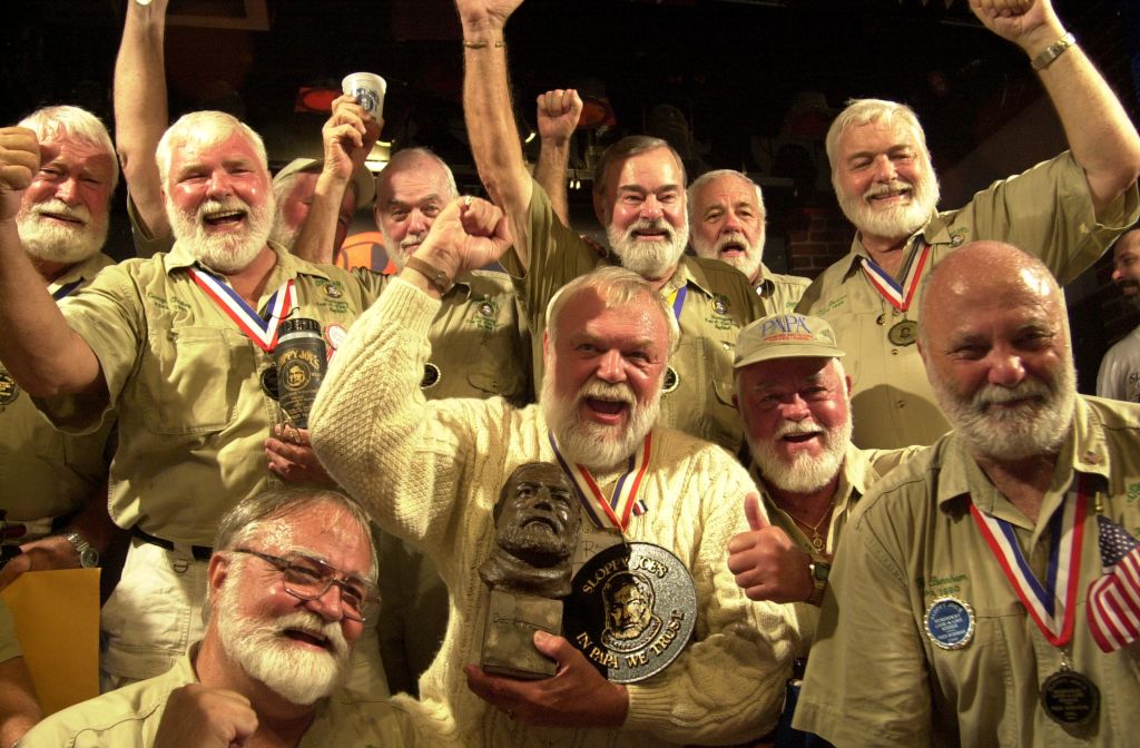 Hemingway-hasonmások versenye Floridában (fotó: Martyn Goodacre/Getty Images)