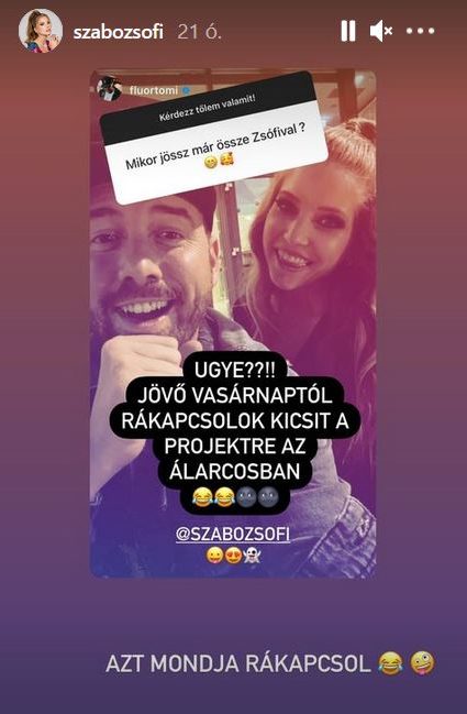 Szabó Zsófi válasza Fluor Tominak