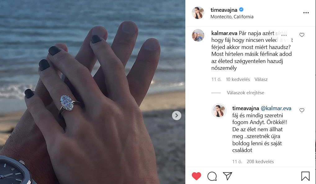 vajna tímea eljegyzés kritika