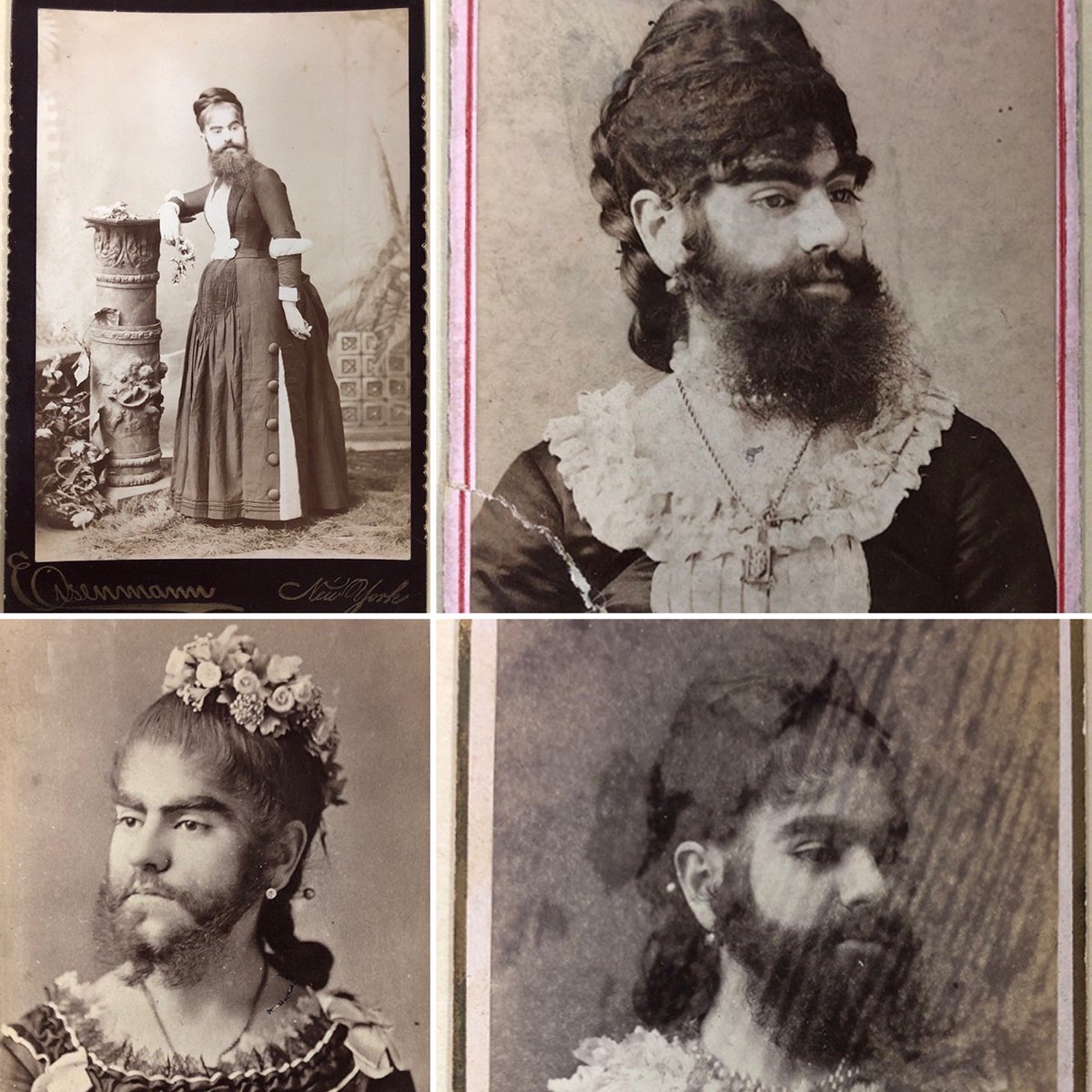 Annie Jones, Amerika vezető szakállas hölgye (fotók: twitter)