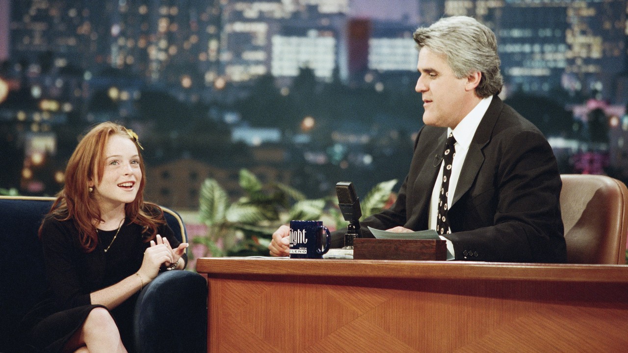 Lindsay Lohan Jay Lenonál gyerekként