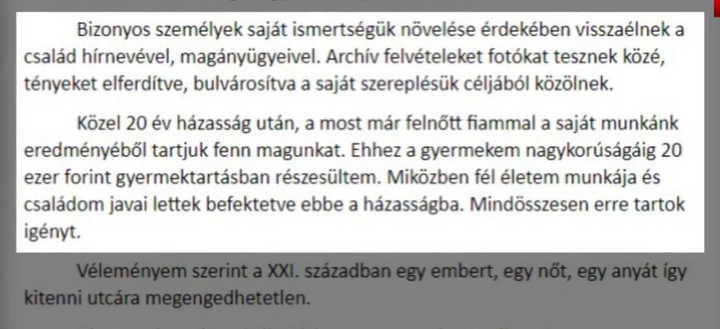 pártos csilla nyilatkozat