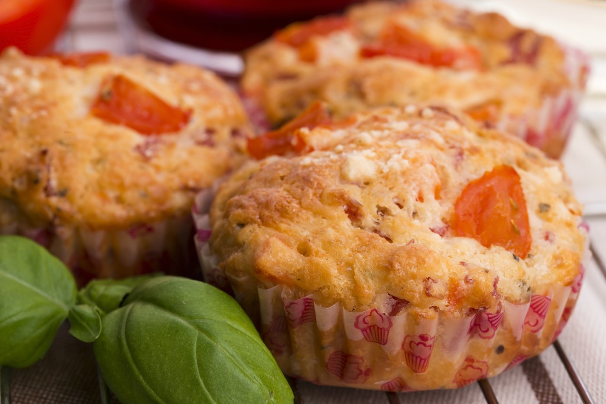 Pizzás muffin uzsonnára