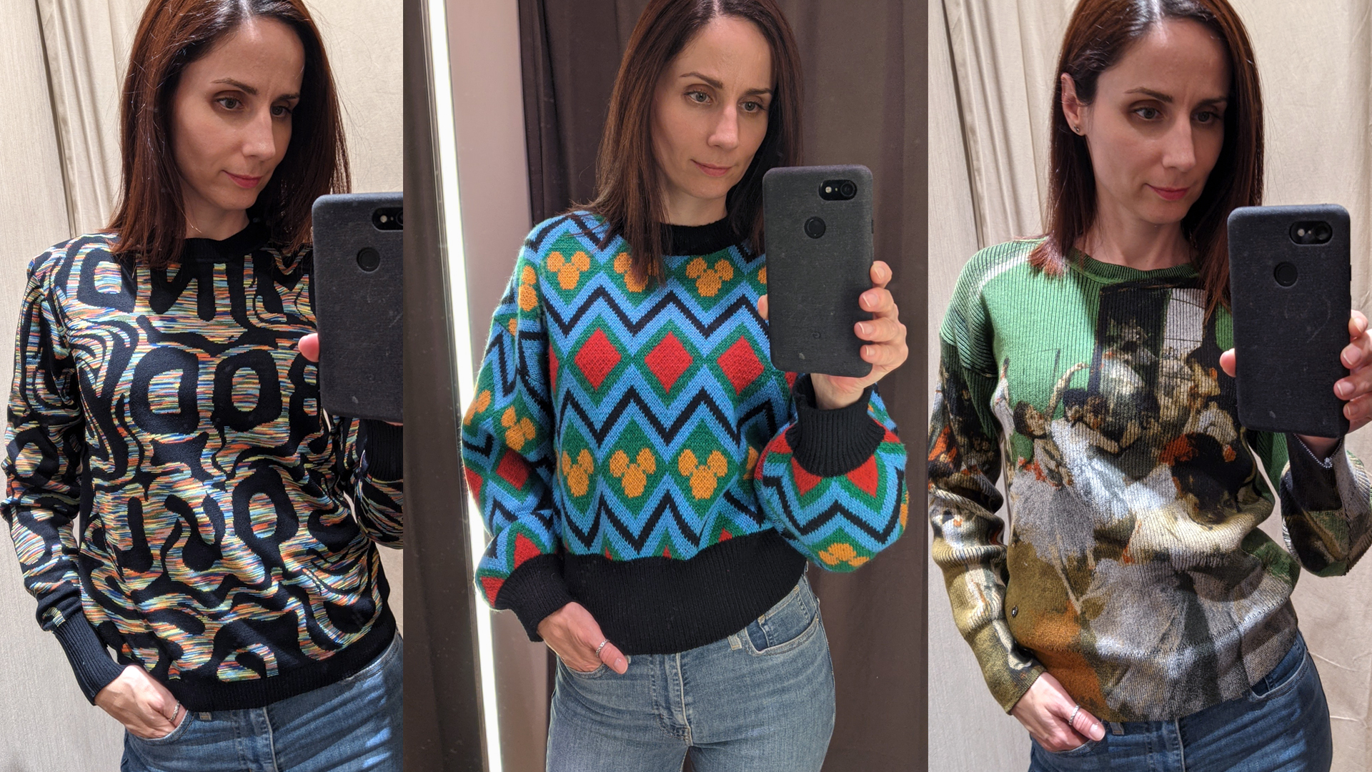 Mintás pulóverek: Desigual - Zara - Desigual