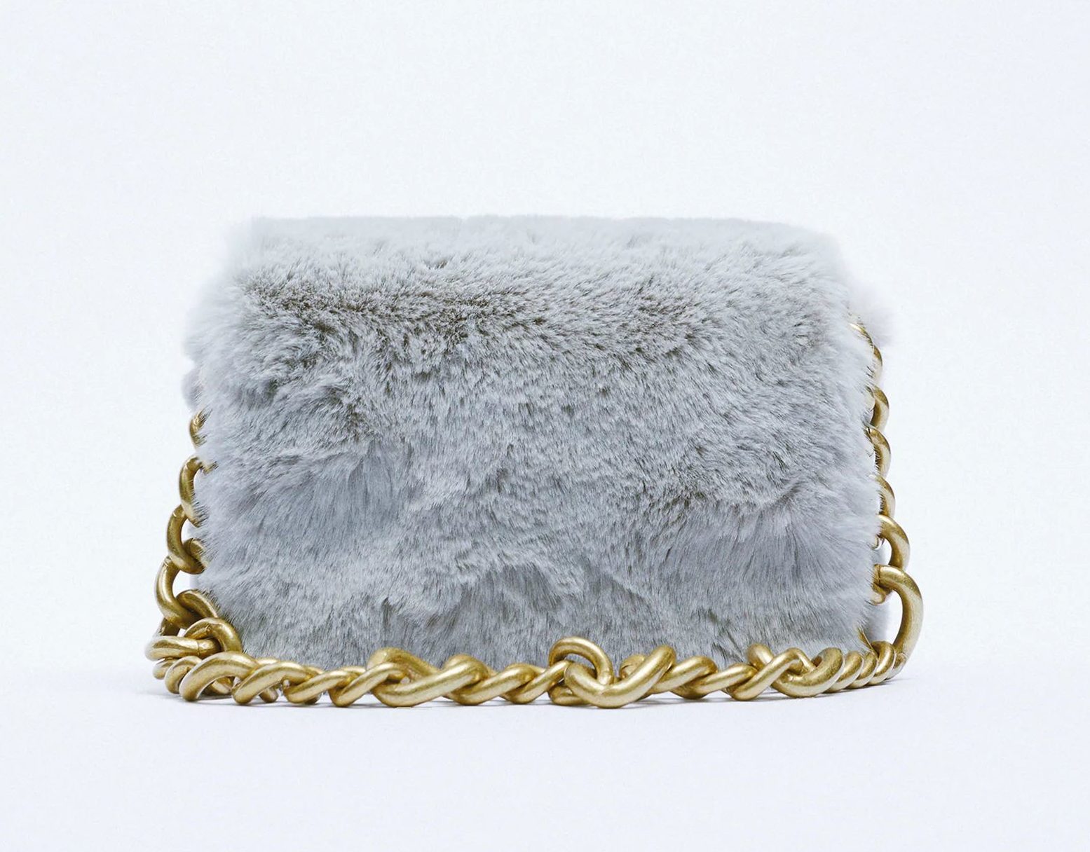 Zara szőrmés válltáska