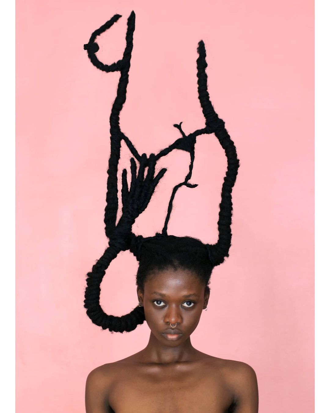 Laetitia KY hajszobrai