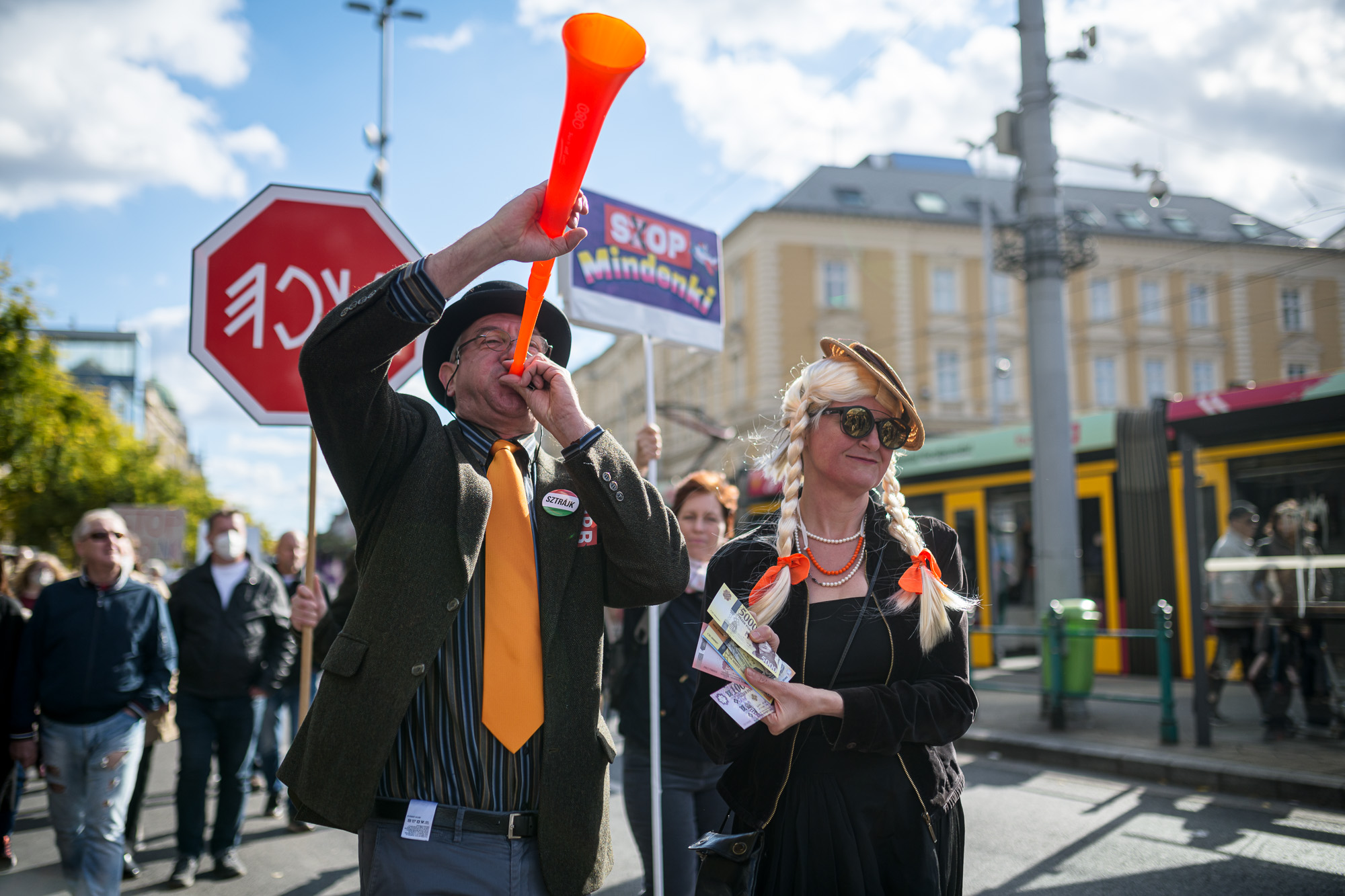 Demonstrációk 2021 október 23-án