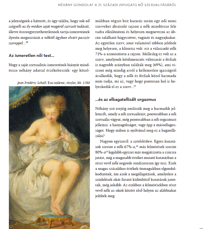 Részlet a Rizsporos hétköznapok - A női szexualitás története című könyvből (Fotó: Budai Lotti)