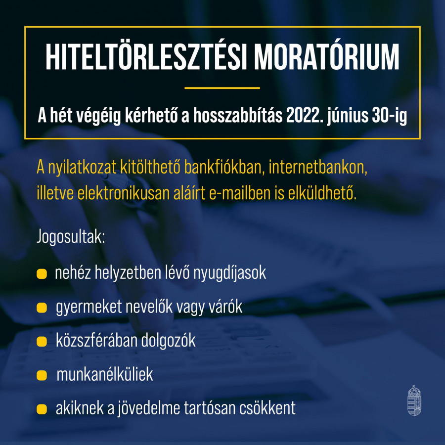 Hibás hitelmoratórium-hirdetés