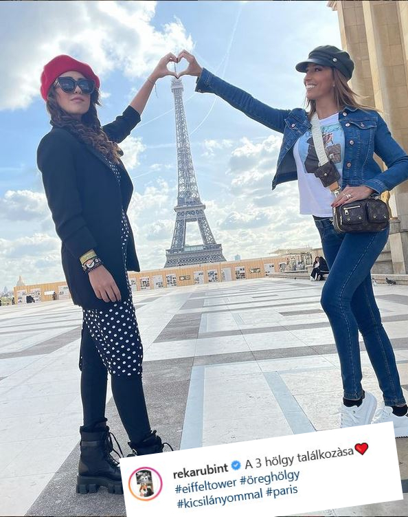 Rubint Réka és Schobert Lara Párizsba utaztak ünnepelni