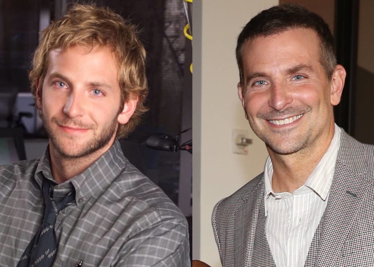 Bradley Cooper 20 éve és most