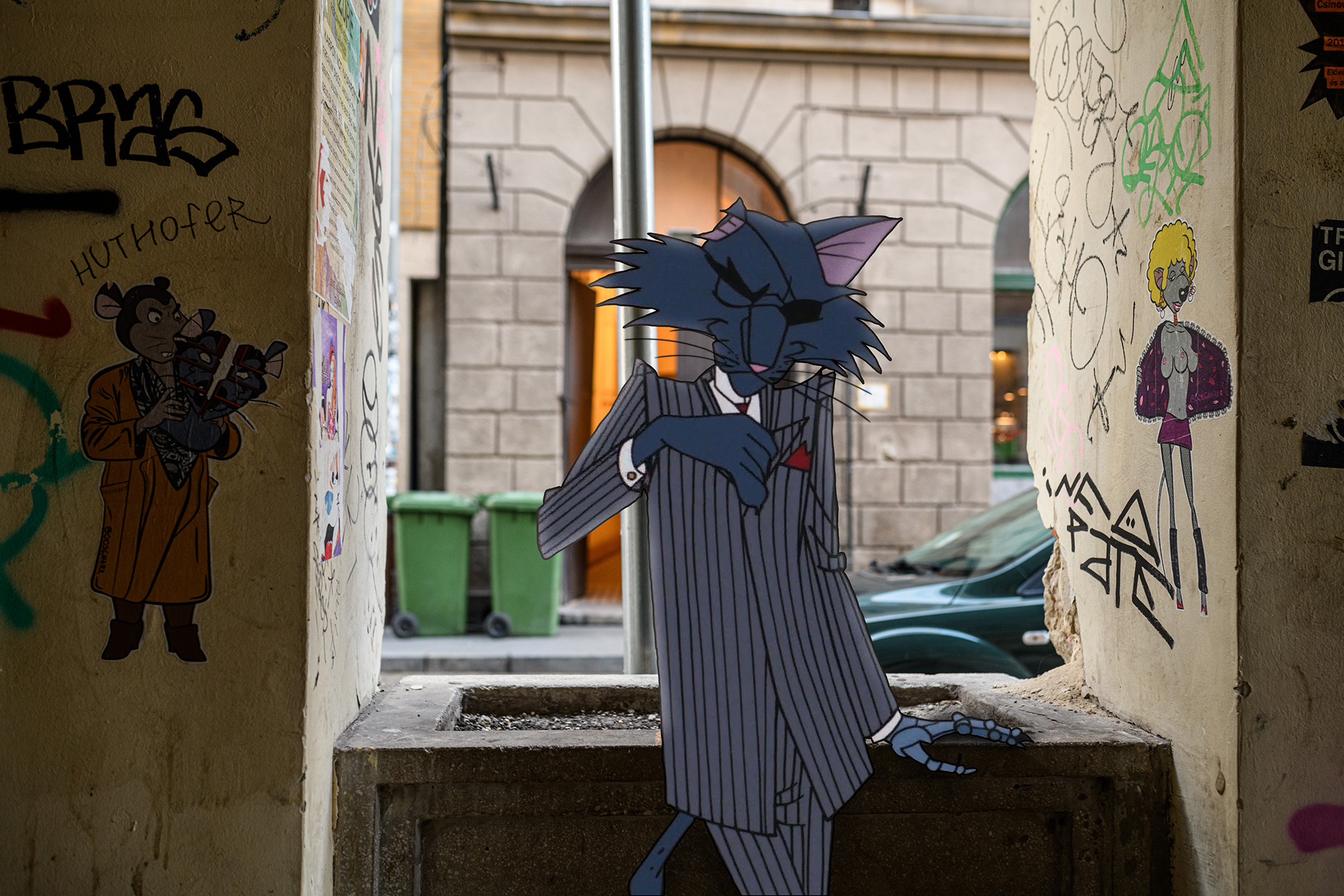 A Macskafogó szereplői Budapesten