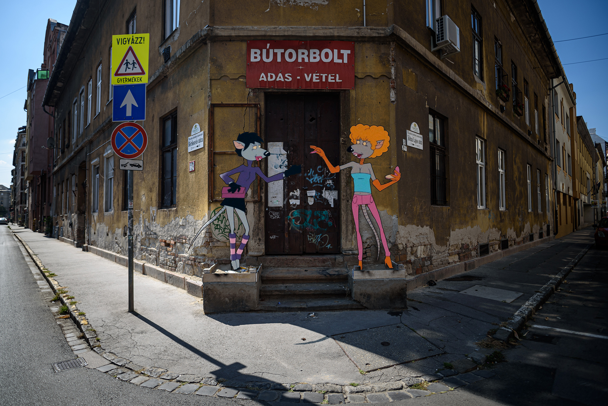 A Macskafogó szereplői Budapesten